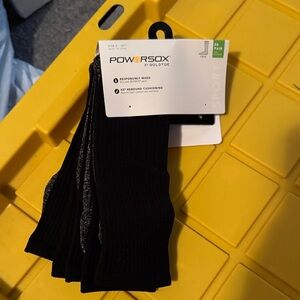 Gold Toe PowerSox Black and Gray Athletic Socks